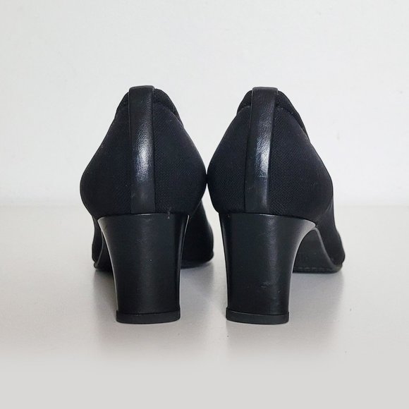 Stuart Weitzman Black Mesh Heels - Size 7 - Picture 3 of 8